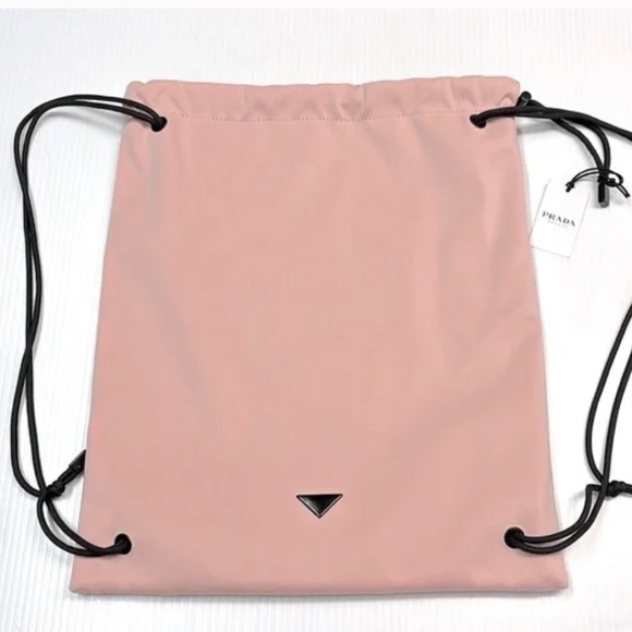 Prada Black and Pink Drawstring Backpacks - Picture 5 of 9